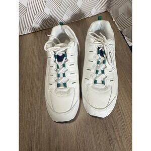 Easy Spirit Romy White Leather Textile Walking Shoes Womens‎ Size 12M